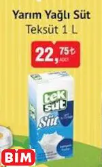 TEKSÜT YARIM YAĞLI SÜT TEKSÜT YARIM YAĞLI SÜT